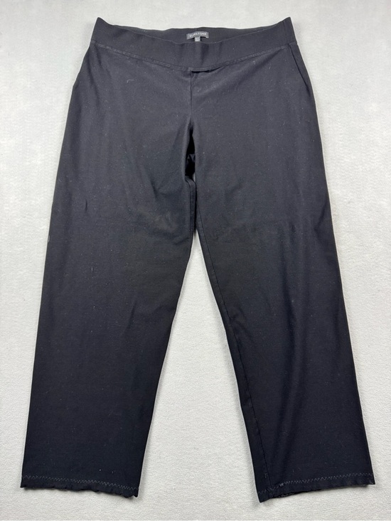 Eileen Fisher Pants - Eileen Fisher Woman’s Large Black Viscose Blend Stretch Pants Pull On Chic 34x28